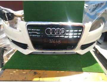 Бампер передний Audi/ A4,S4/ B8/ 8K2,8K5/ под омыватели/ до 10.2011г./ С решеткой/ к.т.№8K0807105G